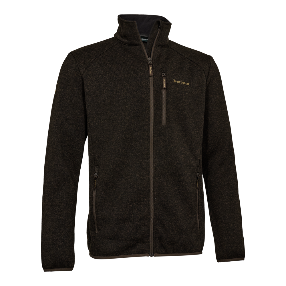 Moor Strikket Jakke - Brown Leaf - Deerhunter