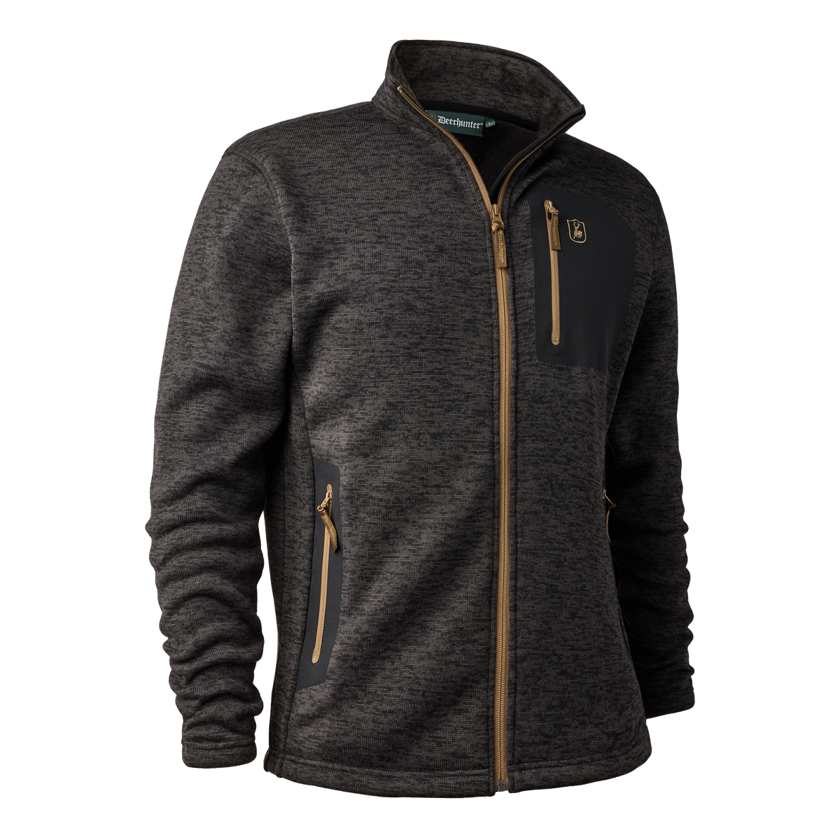 Sarek Strikjakke - Dark Grey - Deerhunter
