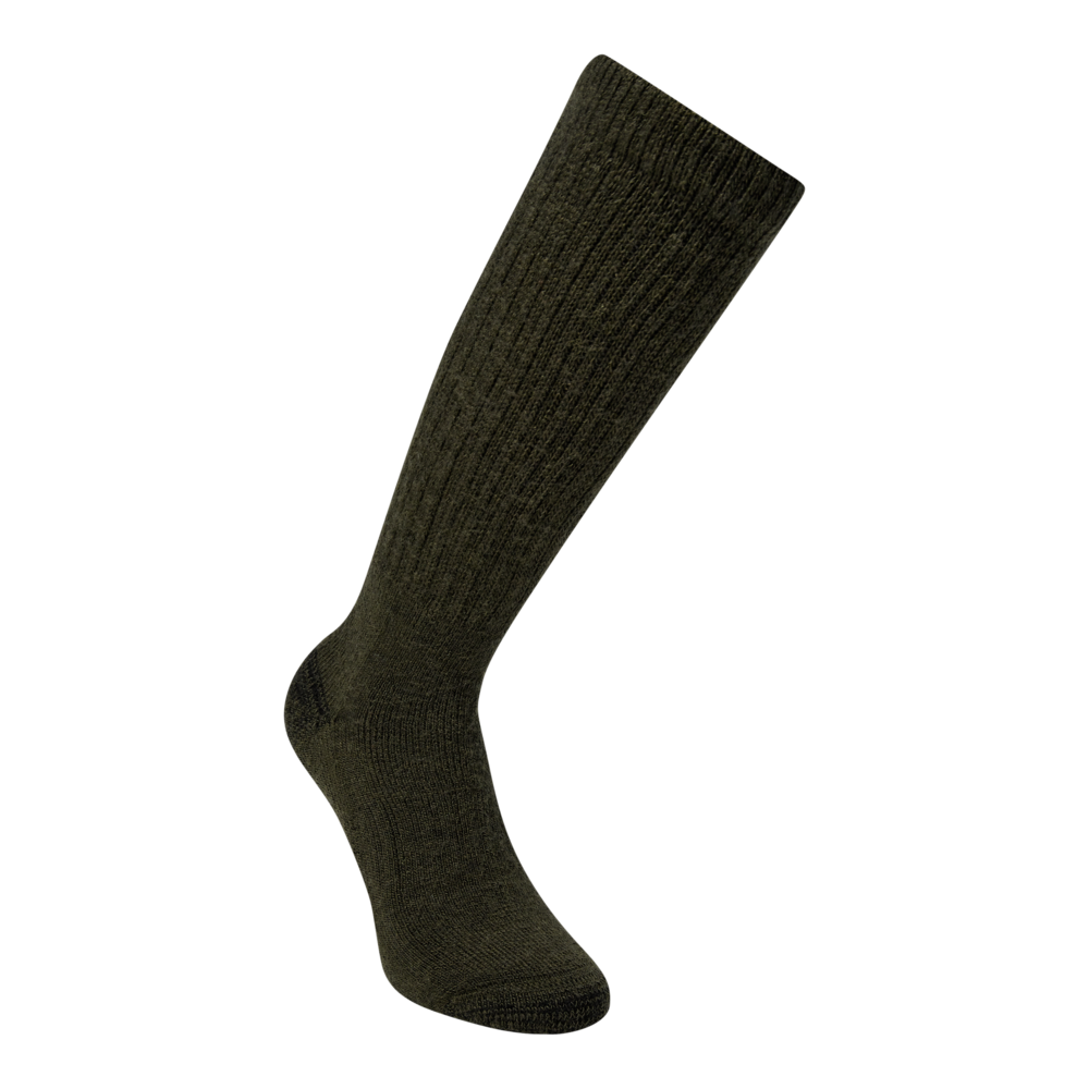 Wool Silk Sokker Forest Green - Deerhunter