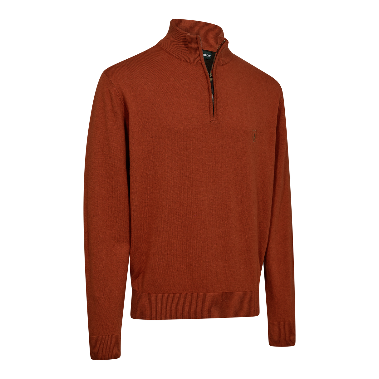 Harrington Strik med lynlås hals - Deerhunter - Oak Rust Melange