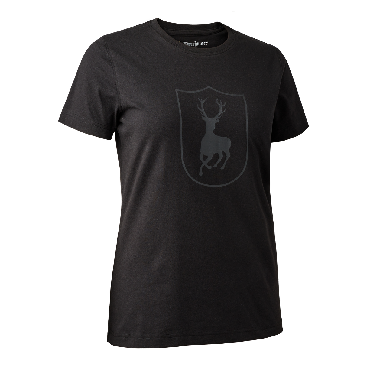 Lady T-shirt med logo Black - Deerhunter