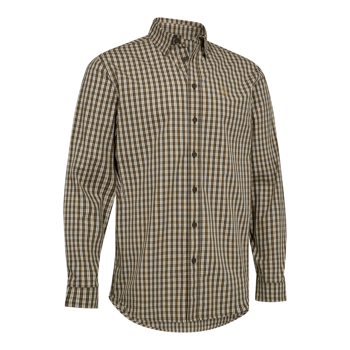 Baldwin Skjorte - Brown Check - Deerhunter