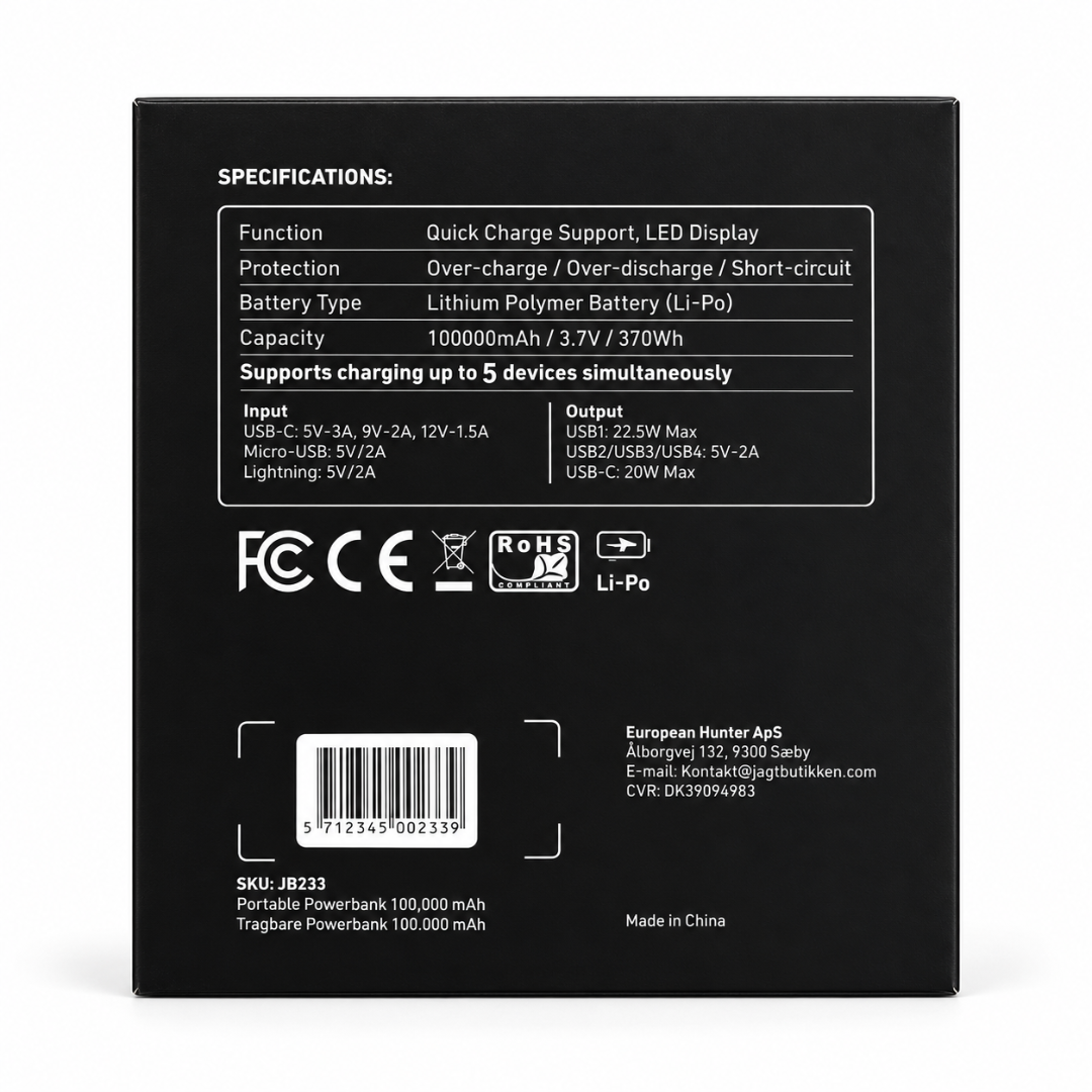 Portable 100.000 Powerbank - Ignition