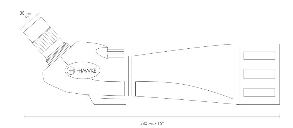 Hawke Vantage - 24-72x70 spotting scope
