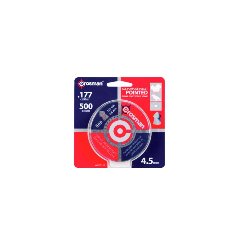 Crosman - Pointed hagl 4,5MM 0,48g. (500 stk dåse)