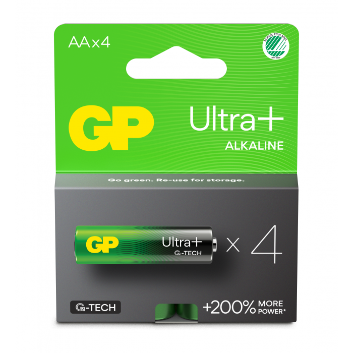 GP Ultra Plus AA/LR6 4 stk.
