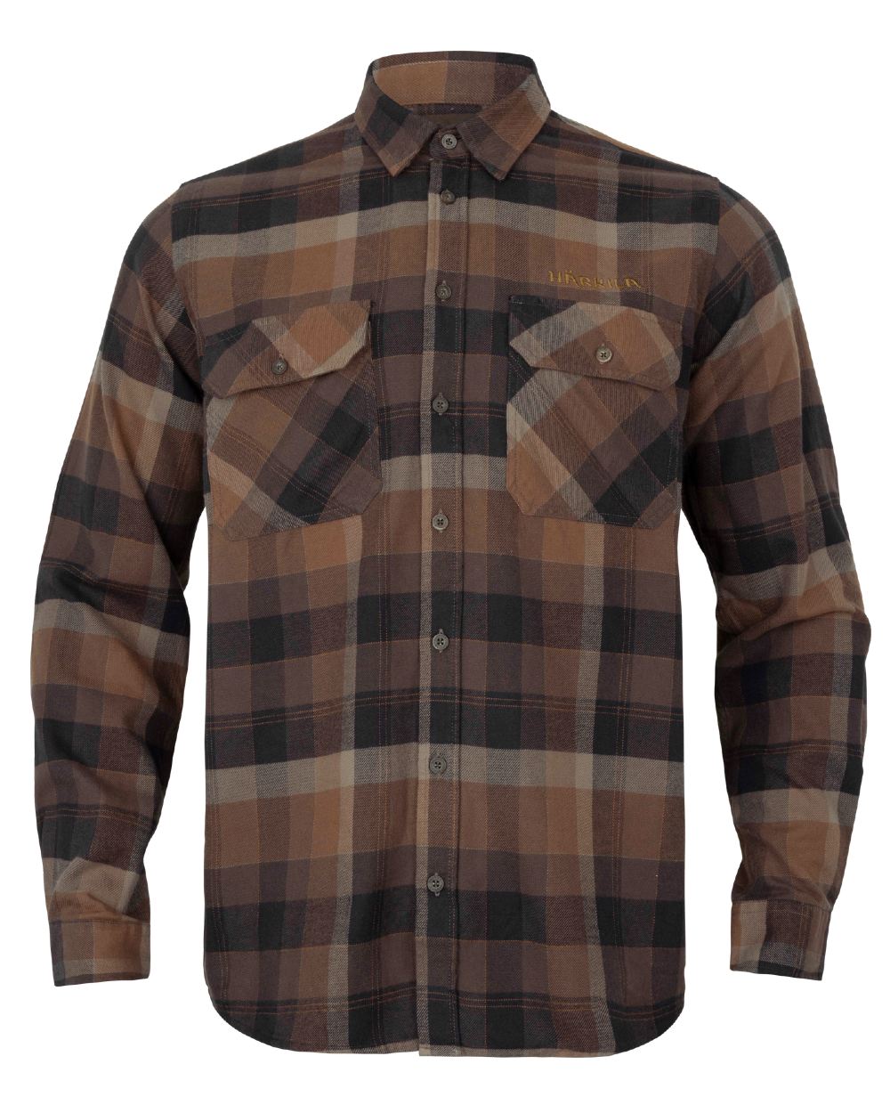 Asmund L/S skjorte - Rust brown check - Härkila