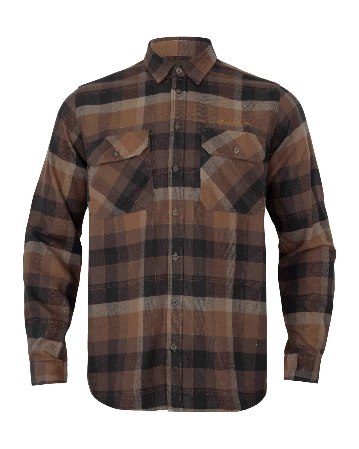 Asmund L/S skjorte - Rust brown check - Härkila