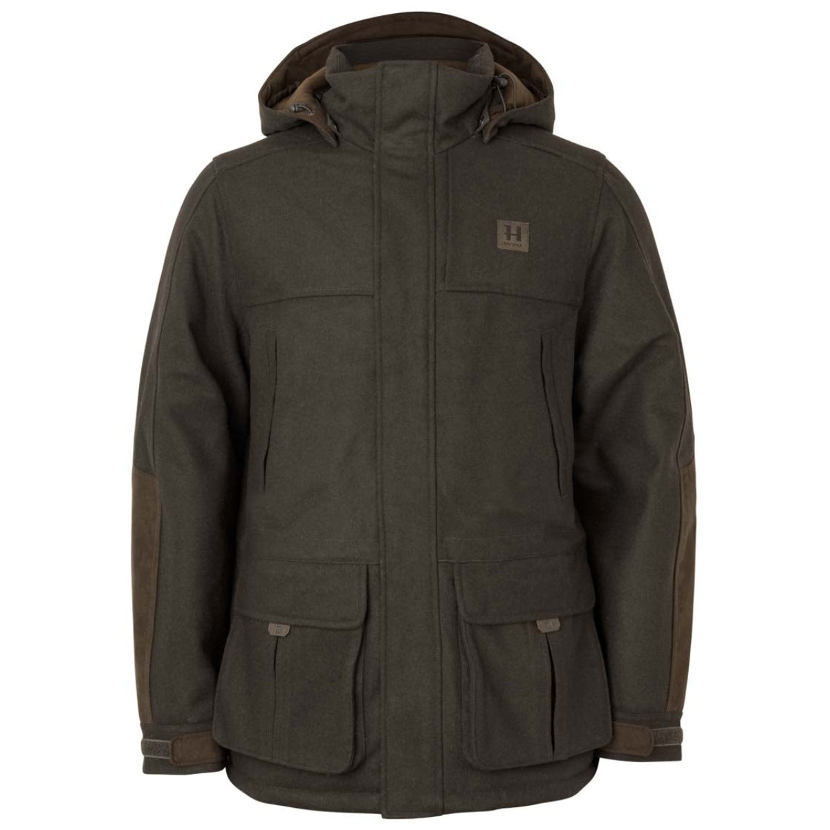 Kodiak CleverWool HSP isoleret jakke - Dark hunting green/Shadow brown - Härkila