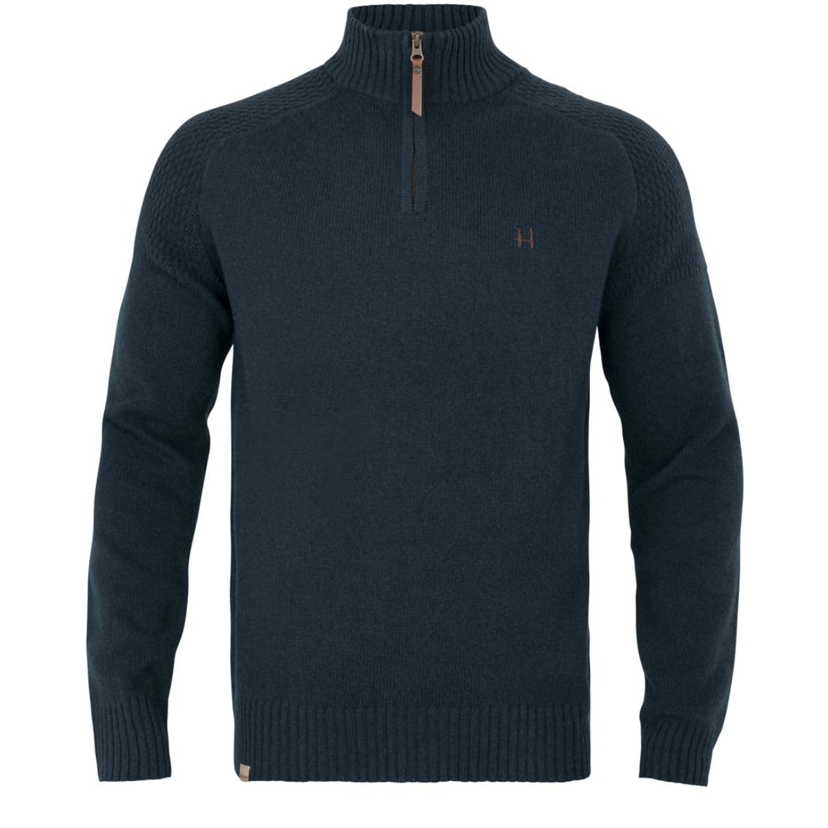 Vincent merino pullover med halv lynlås - Dark navy - Härkila