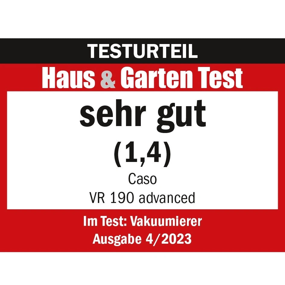 Caso vakuumpakker - VR190 0.5 bar 9L/min