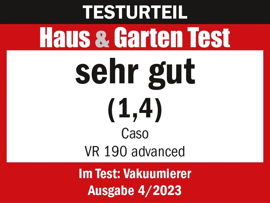 Caso vakuumpakker - VR190 0.5 bar 9L/min