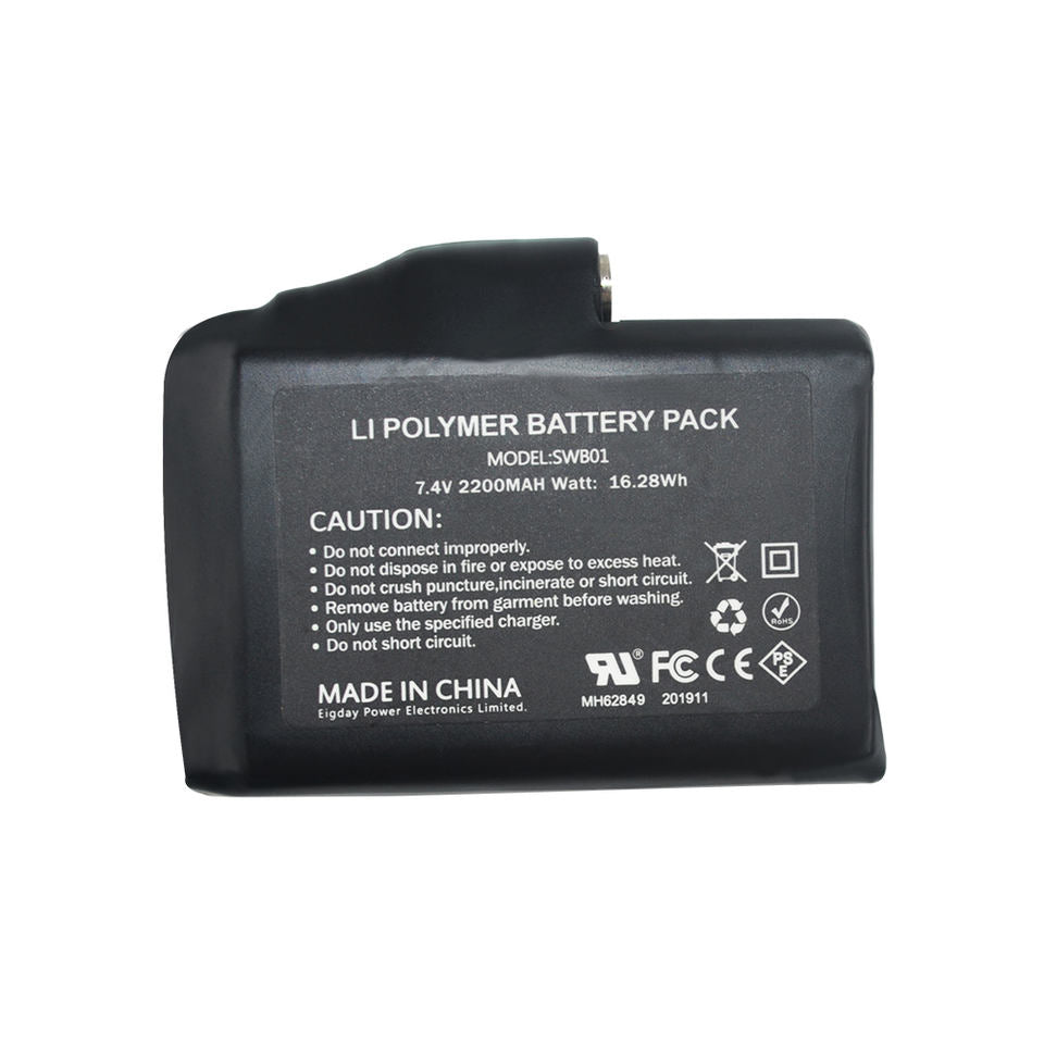 Batteri til varmeudstyr 2200 mAh (1stk)