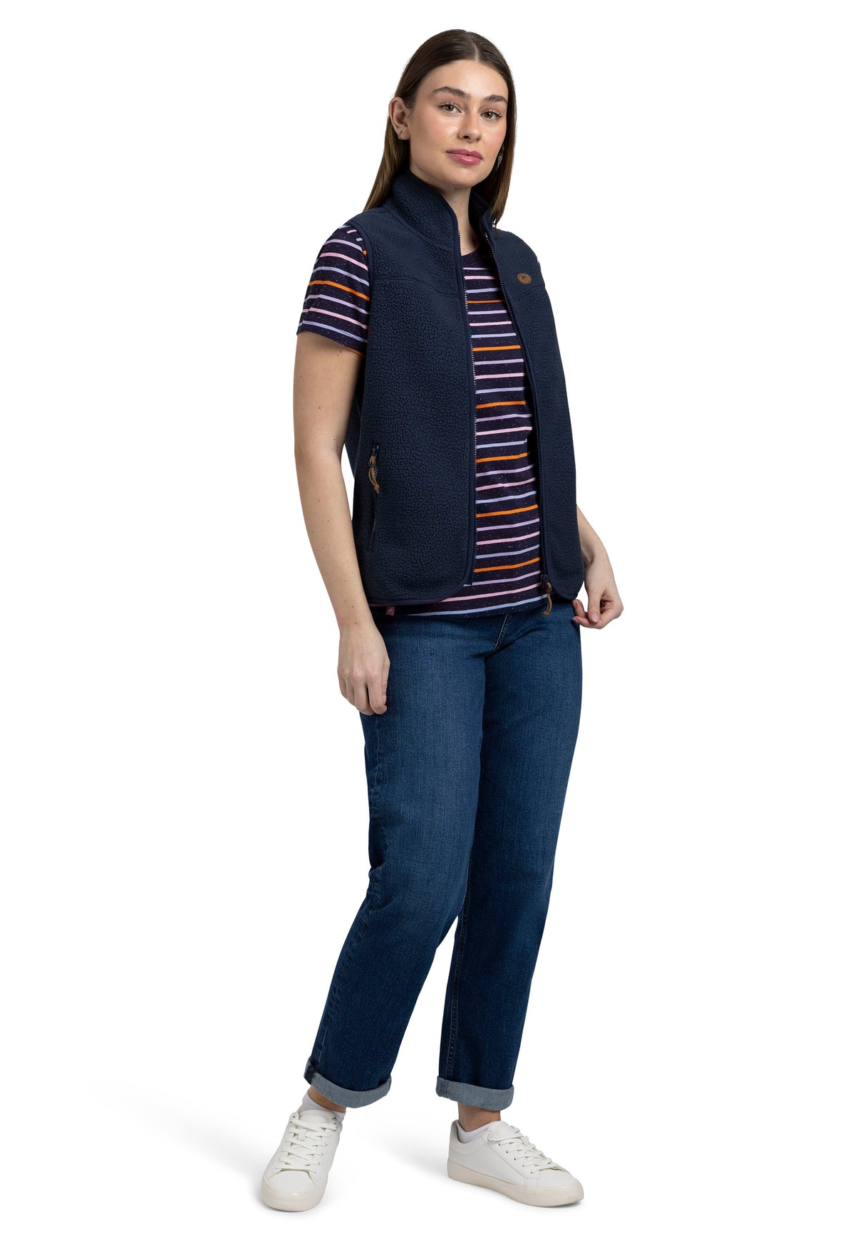 Michaela - Navy Multi Stripe - Trespass
