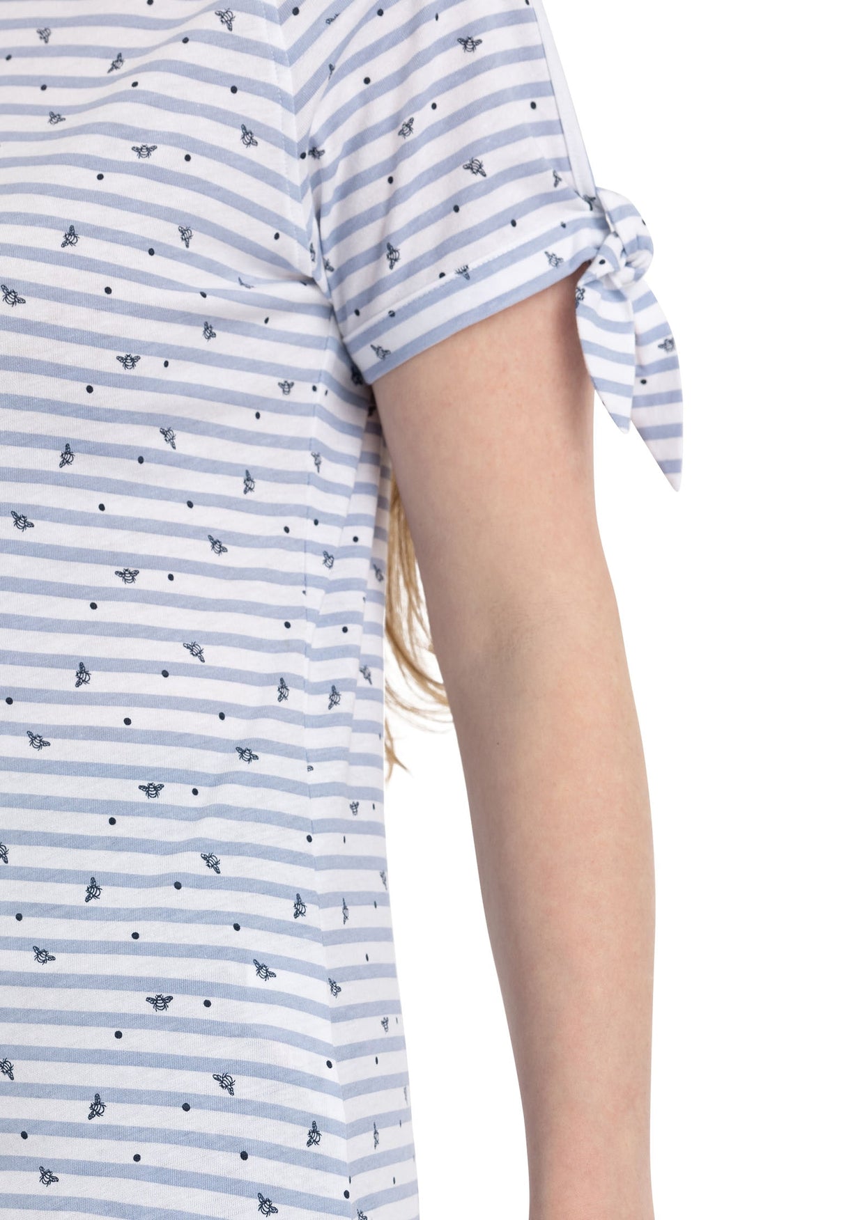 Penelope - Cool Blue Stripe Bee Print - Trespass