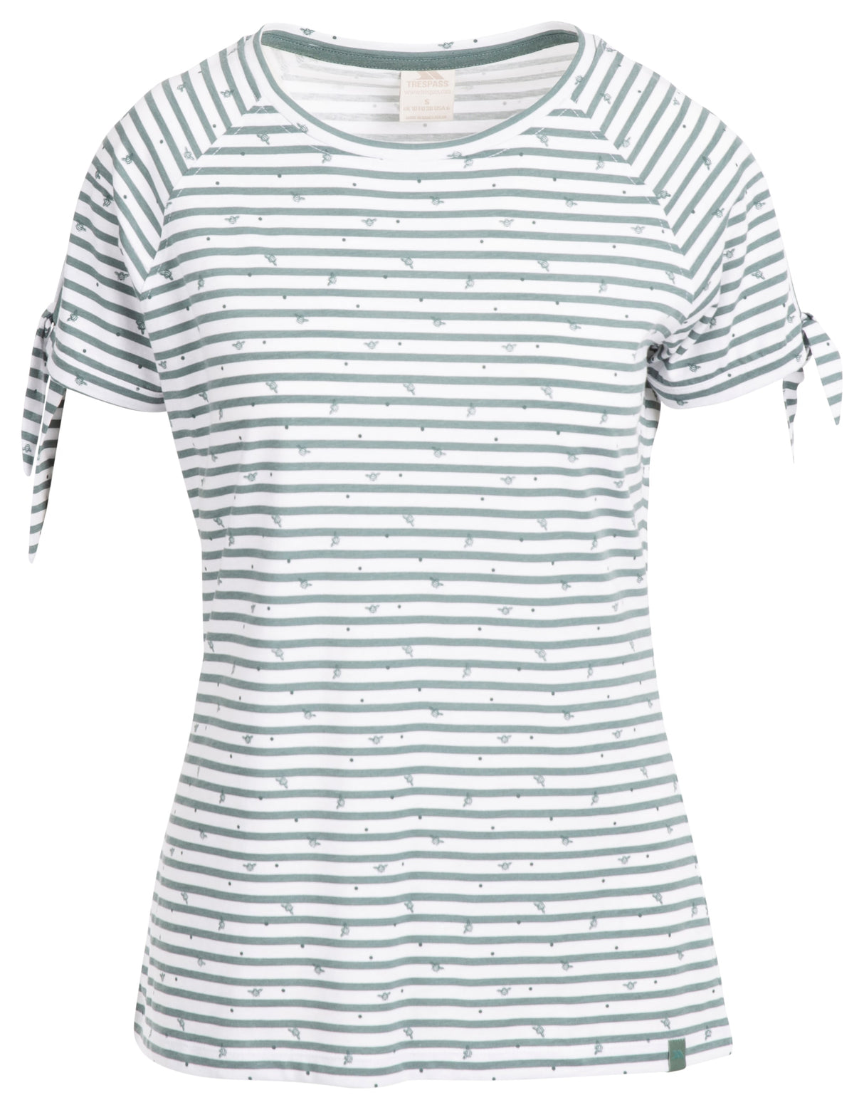 Penelope - Teal Mist Stripe Bee Print - Trespass
