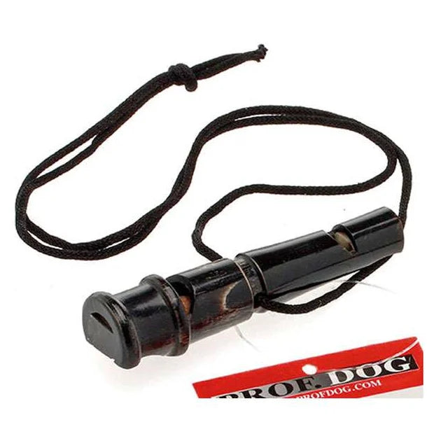 Bøffelhorn dobb. Fløjte m / trille 8cm - PROF DOG