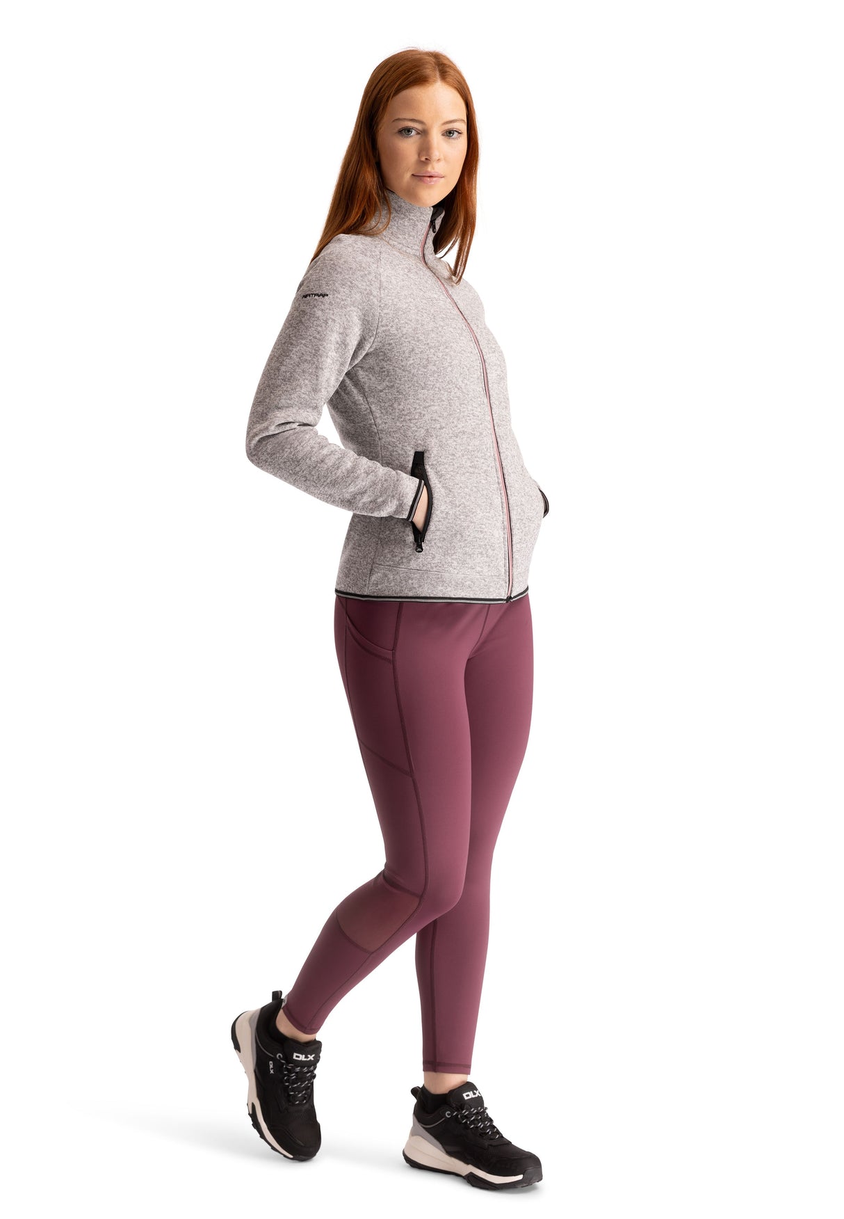 Toddy- Female Fleece Jacket at200 - Grey Marl - Trespass