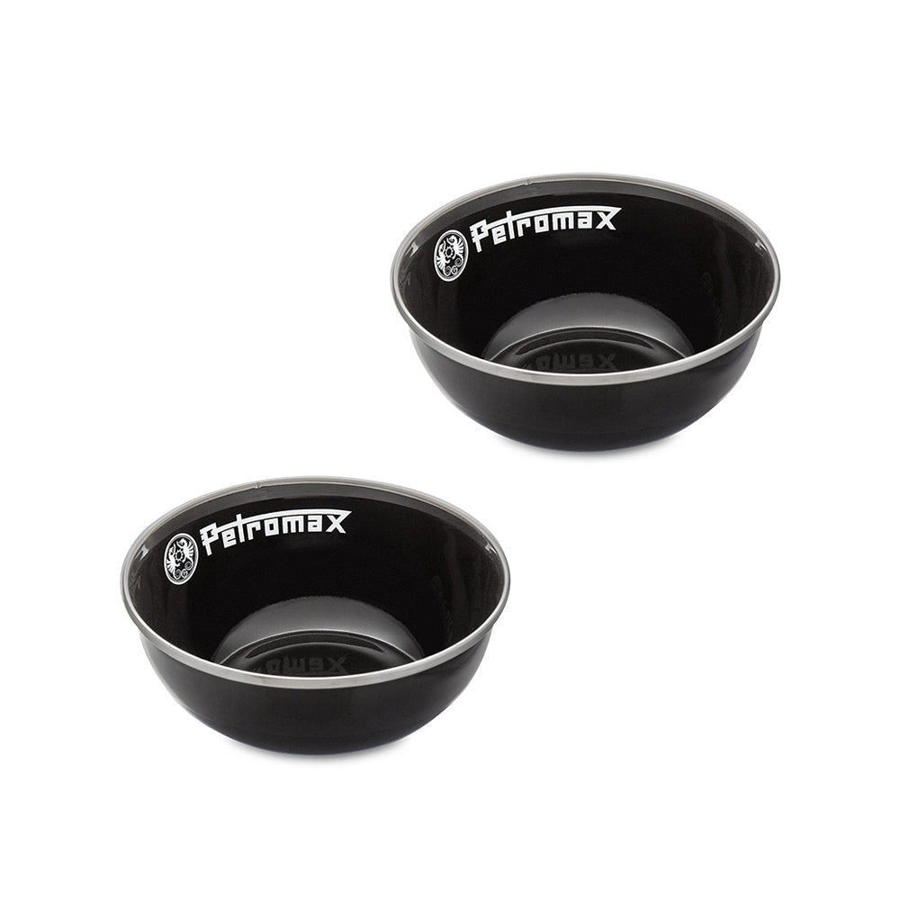 Petromax Enamel Bowls black 2 pieces (16 - Petromax