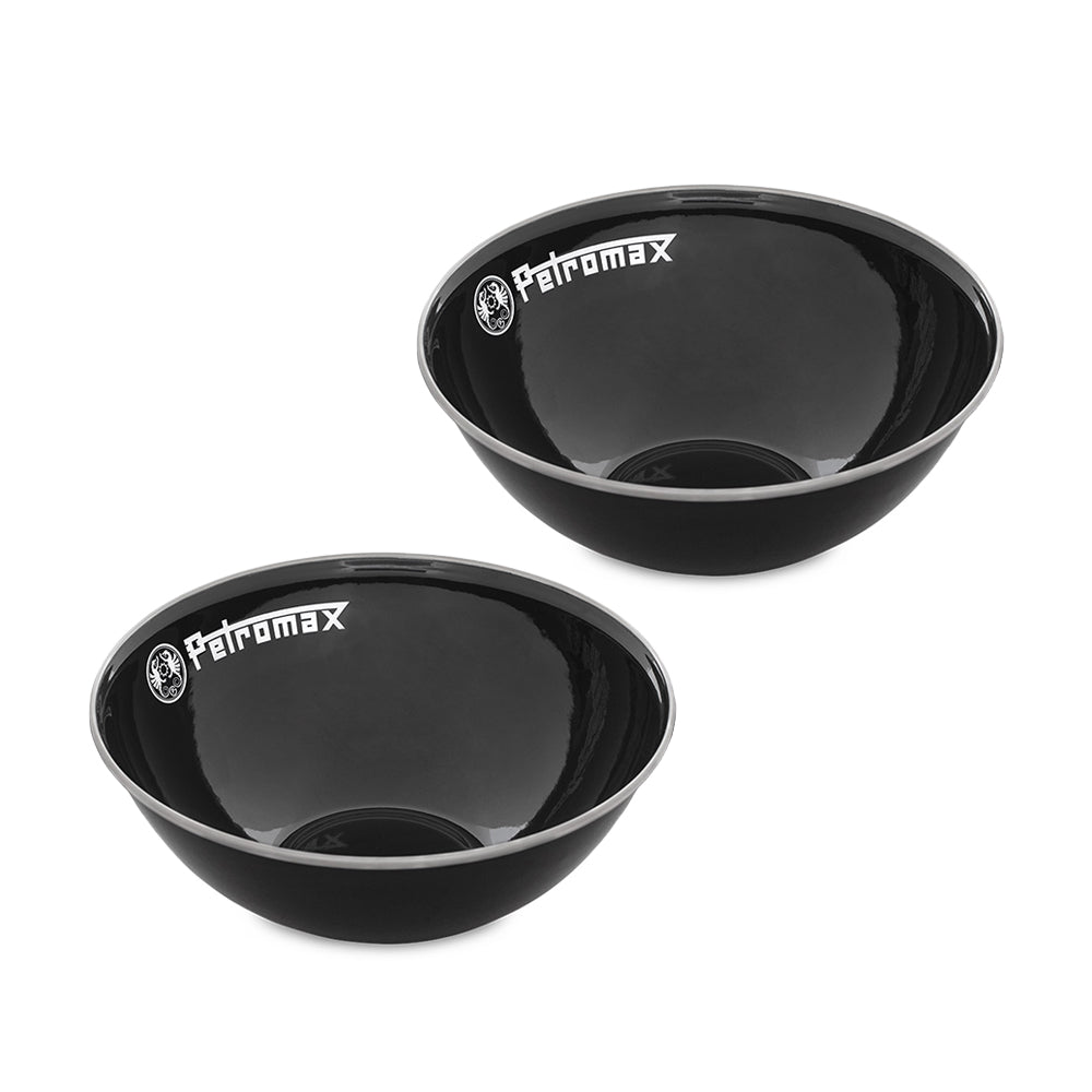 Petromax Enamel Bowls black 2 pieces (1 - Petromax