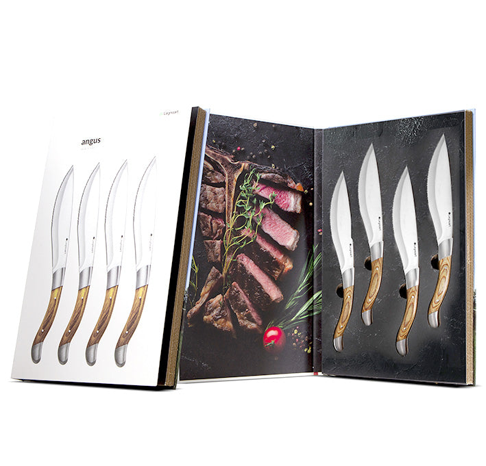 Legnoart ANGUS Steakknive Lyst Træ
