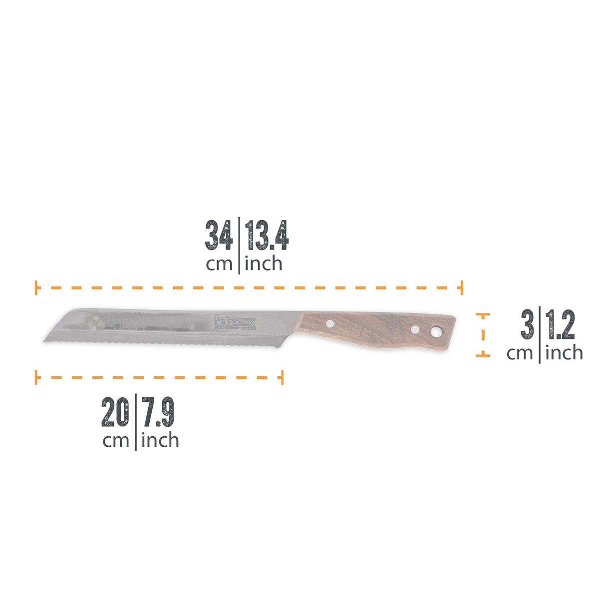 Bread Knife 20 cm - Petromax