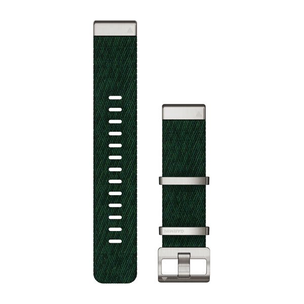 QuickFit® 22 urremme, Jacquardvævet nylonrem – Pine Green