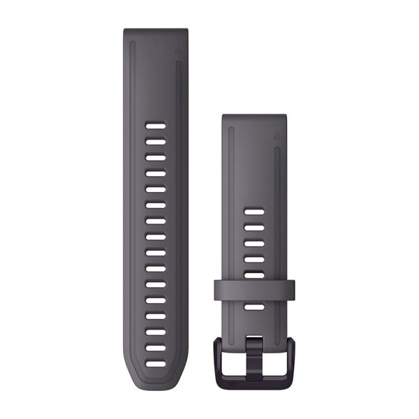 QuickFit® 20 urremme, Shale Grey silikone, Amethyst hardware