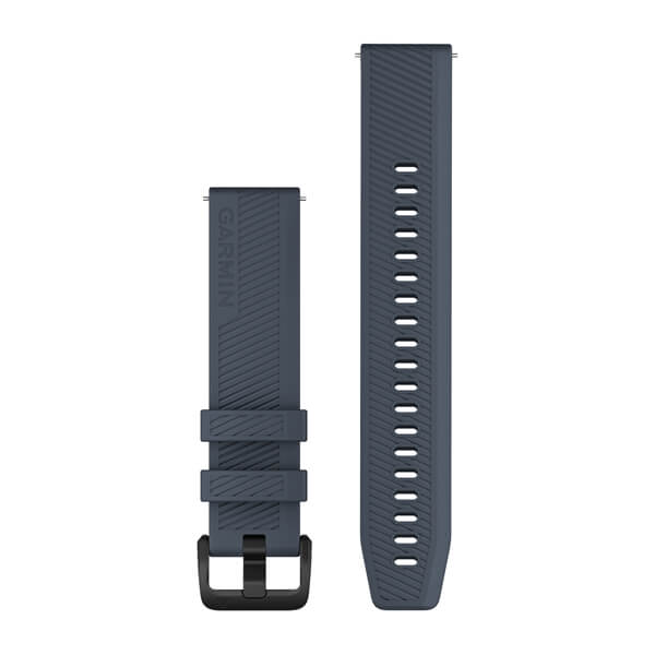 Quick Release remme (20 mm), Granite Blue, sort hardware