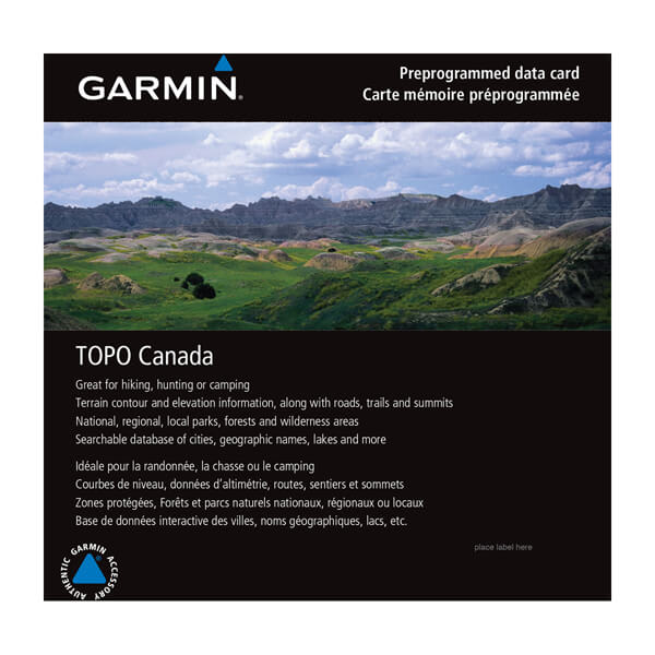 microSD/SD-kort: TOPO Canada - ALLE