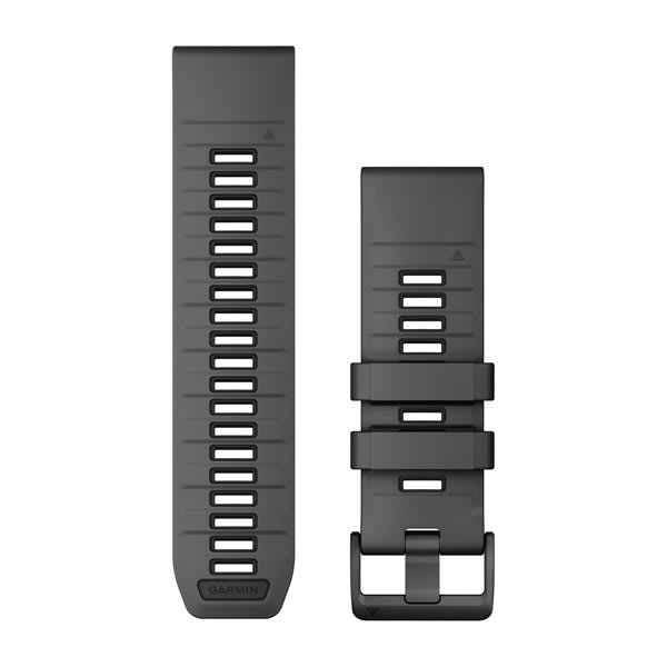 QuickFit® 26 remme, Slate Grey/Sort silikone