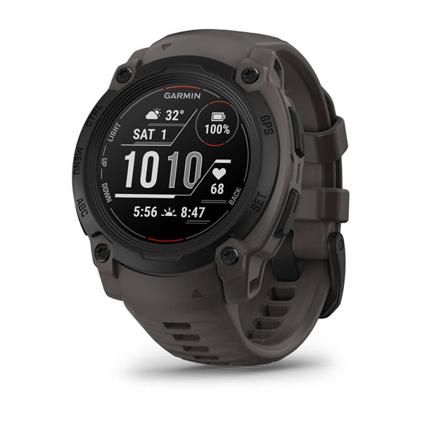 Instinct® E – 40 mm, Sort med Charcoal rem