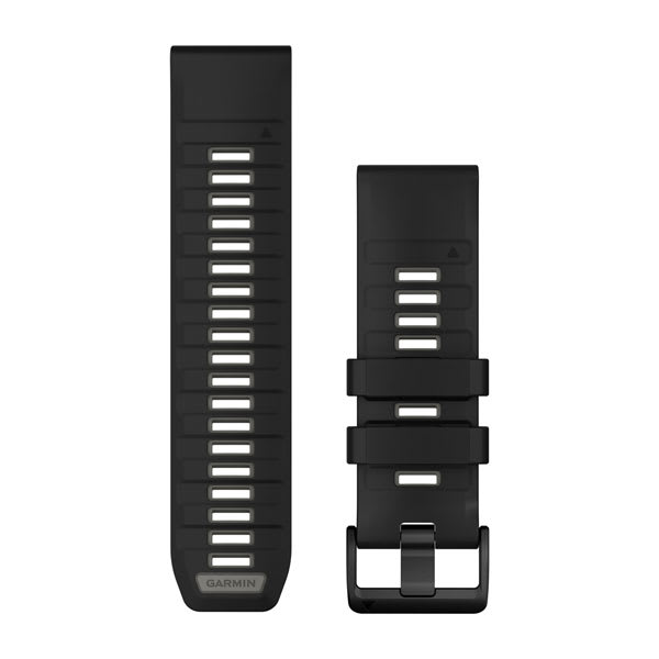 QuickFit® 26 remme, Sort/Pebble Grey silikone