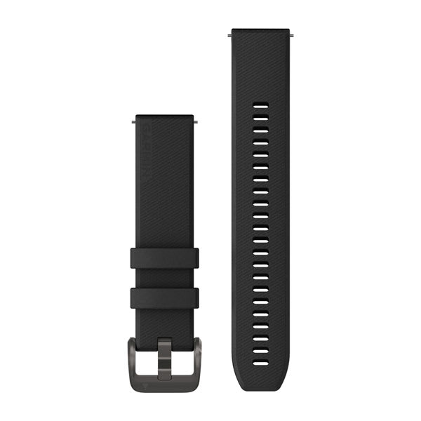 Quick Release remme (20 mm), Sort med sort hardware