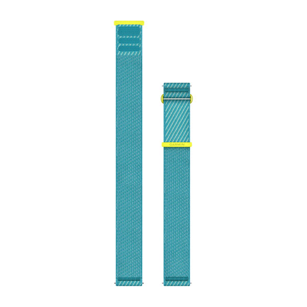 Quick Release remme (22 mm), Amp Yellow/Turkis ComfortFit stof