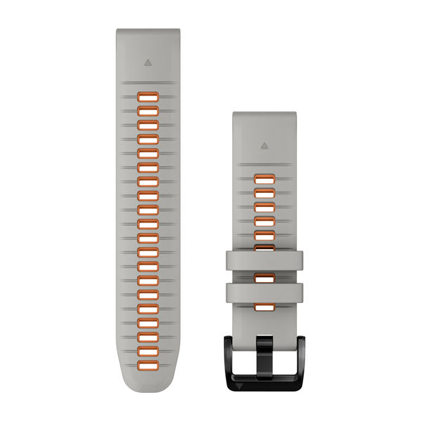 Quickfit 22 mm urremme, Fog Gray/Ember Orange silikone