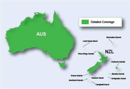 TOPO Australien og New Zealand MicroSD™/SD™ kort