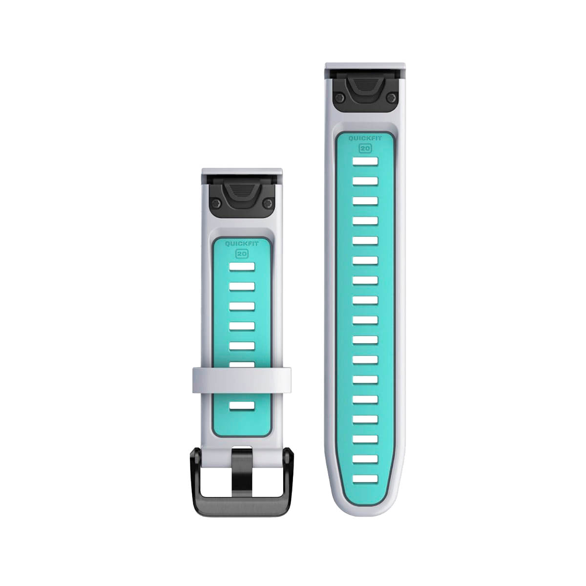 QuickFit® 20 urremme, Whitestone/Aqua silikone 2