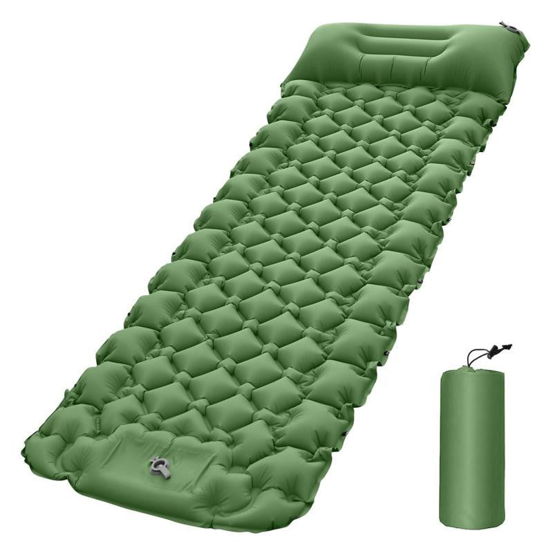GLOBUZ - Self-Inflating Sleeping Pad - 198 X 68 X 9 CM Green