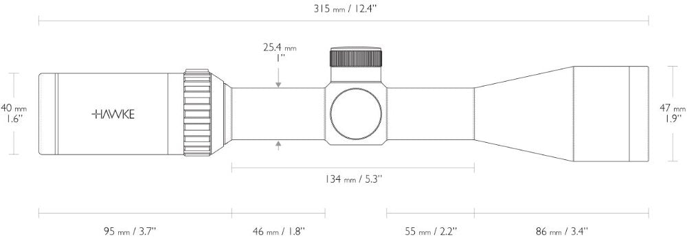 Hawke Vantage IR - 3-9x40 Mil Dot
