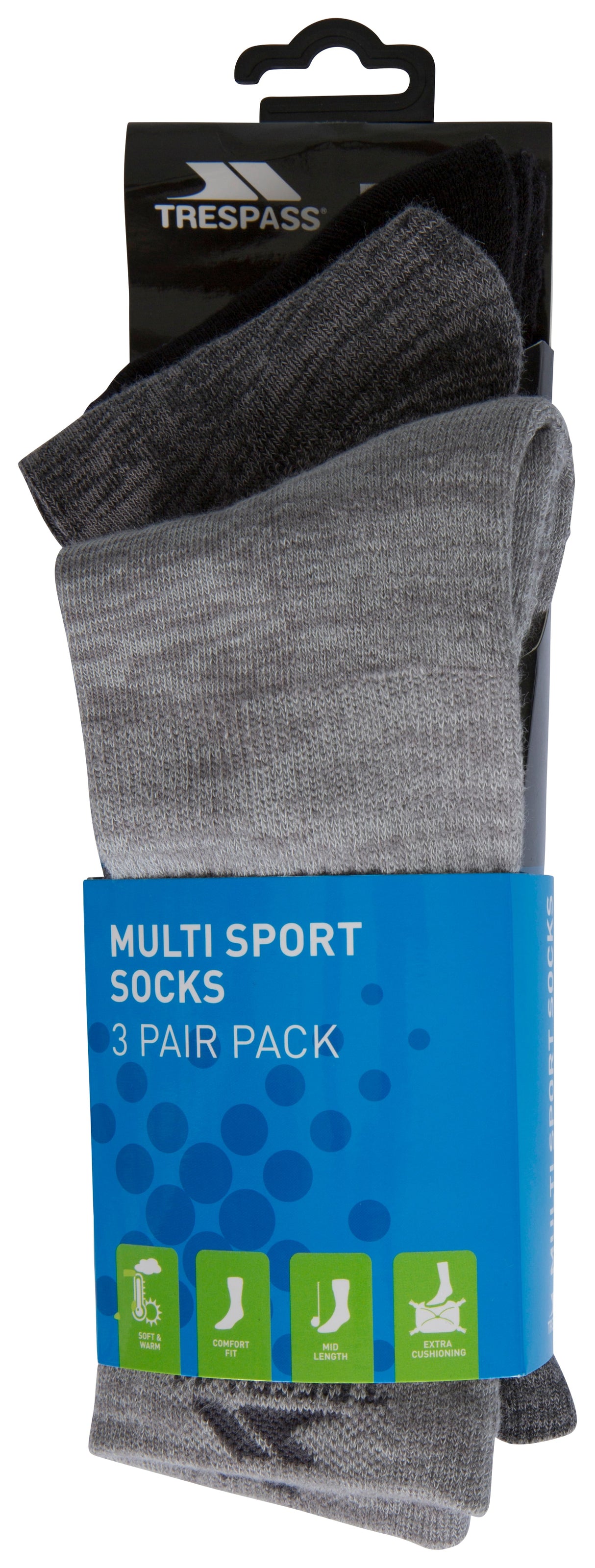 Jackbarrow - Carbon Melange / Stone Melange / Black - Trespass