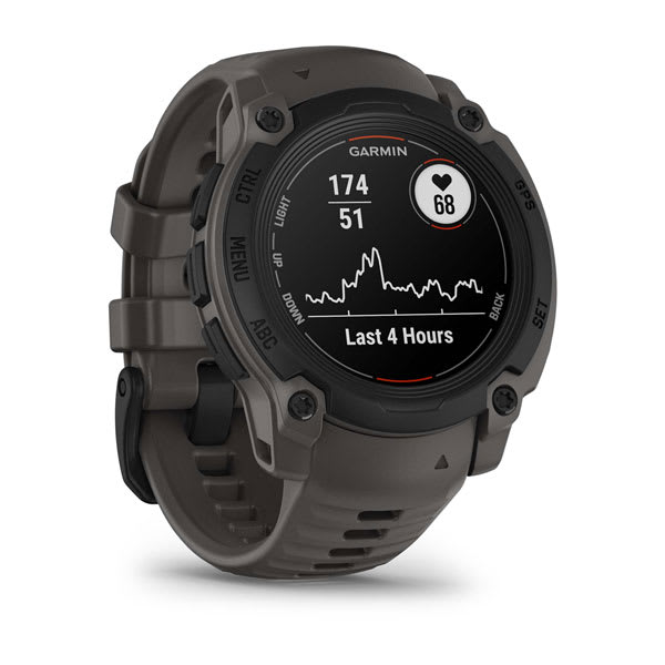 Instinct® E – 40 mm, Sort med Charcoal rem
