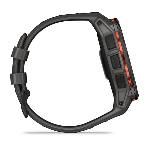 Instinct® 3 – 50 mm, Solar, Sort med Charcoal rem