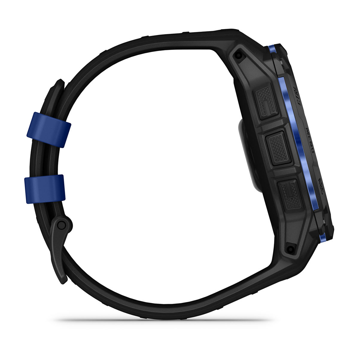 Instinct® 3 – 50 mm, AMOLED, Sort med sort/Bolt Blue rem