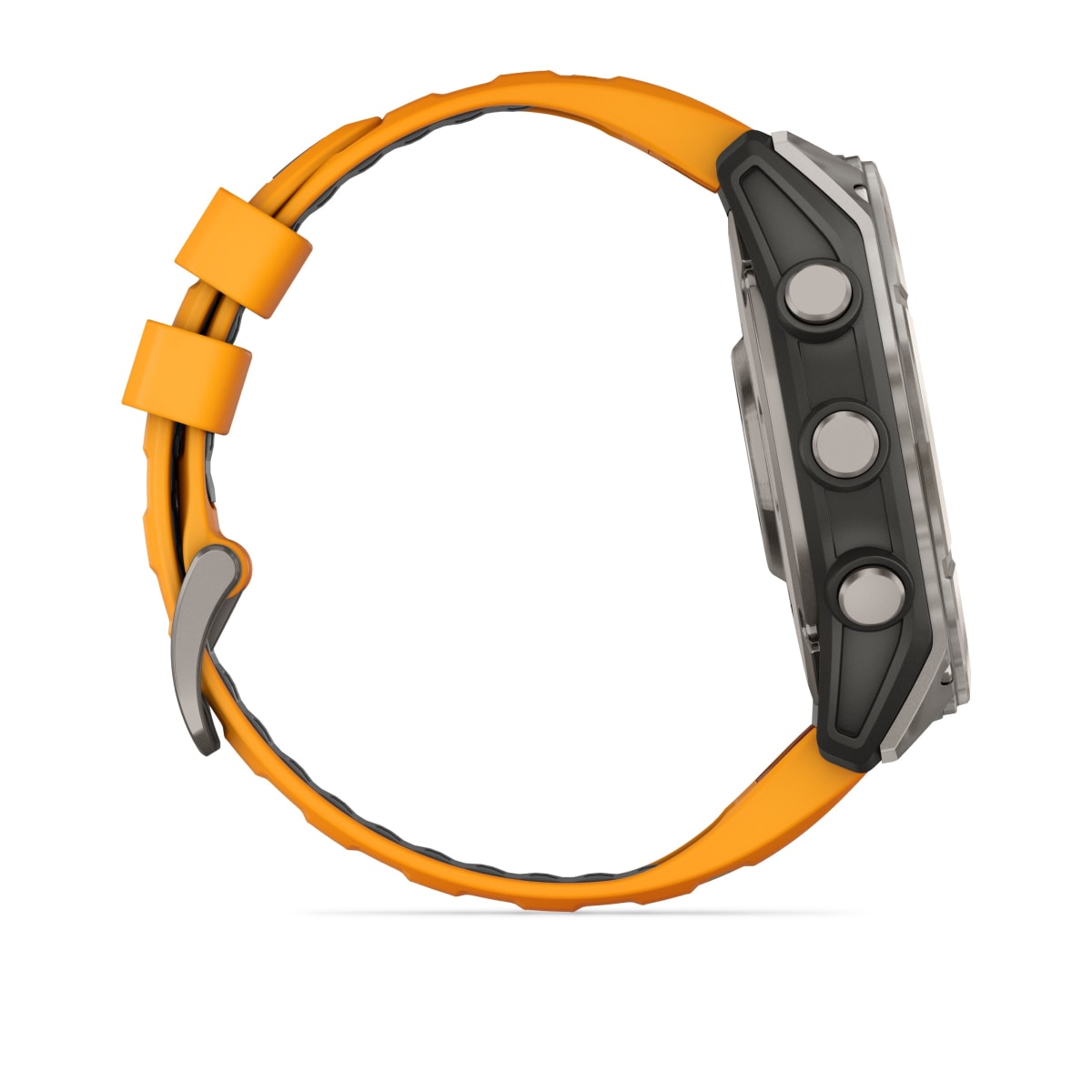 fēnix® 8 – 51 mm, AMOLED, Sapphire, Titanium med Spark Orange/Graphite silikonerem