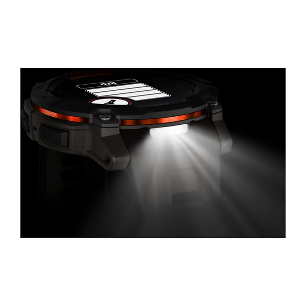 Instinct® 3 – 50 mm, Solar, Sort med Charcoal rem