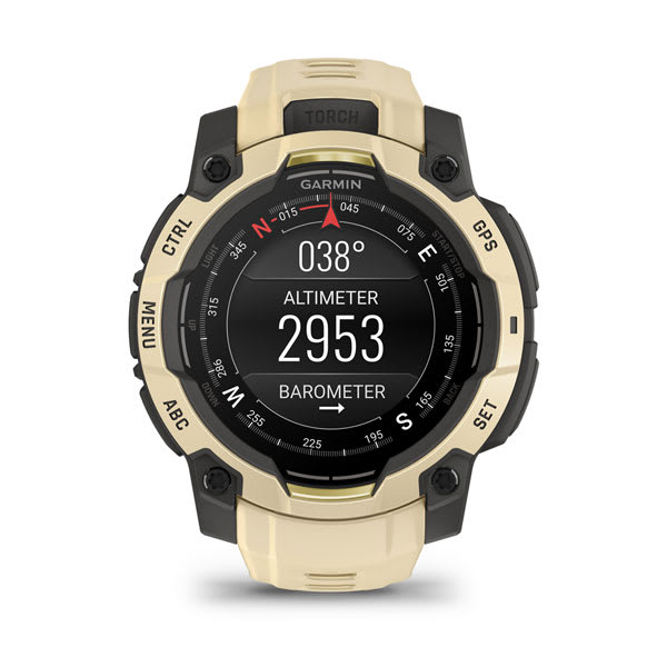 Instinct® 3 – 45 mm, AMOLED, Citrine med Citrine rem