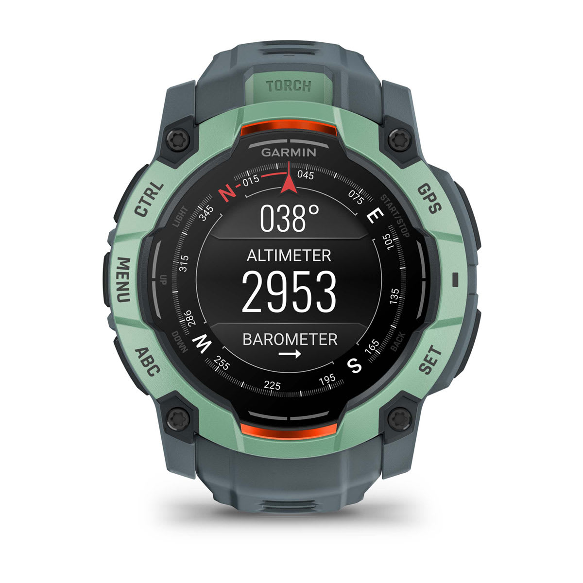 Instinct® 3 – 50 mm, AMOLED, Neotropic med Twilight rem
