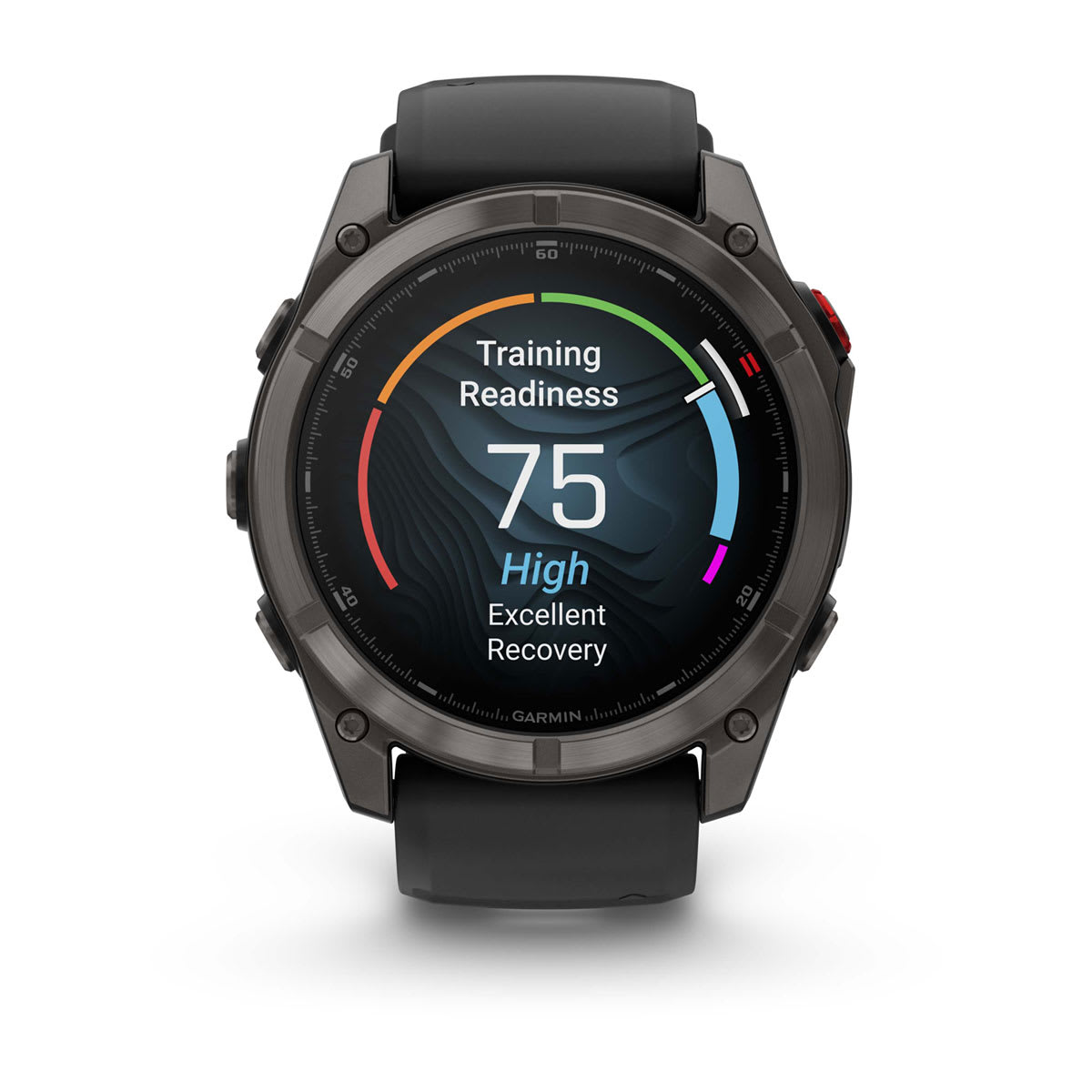 fēnix® 8 Pro – 51 mm, AMOLED, Sapphire, Carbon Grey DLC-titanium med sort/Pebble Grey silikonerem