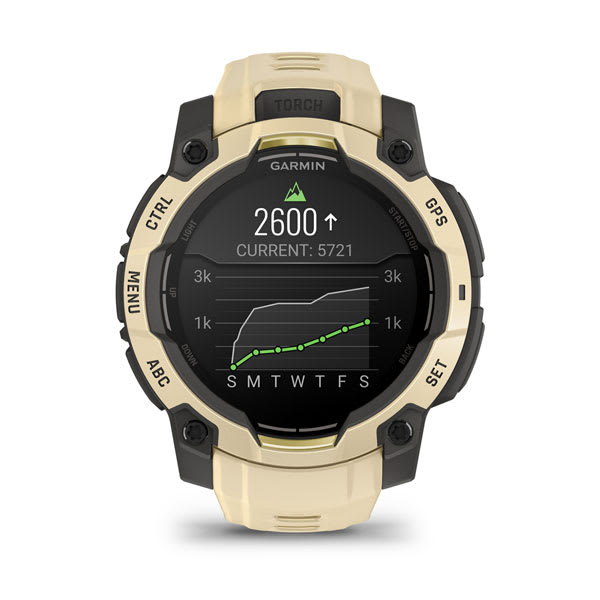 Instinct® 3 – 45 mm, AMOLED, Citrine med Citrine rem